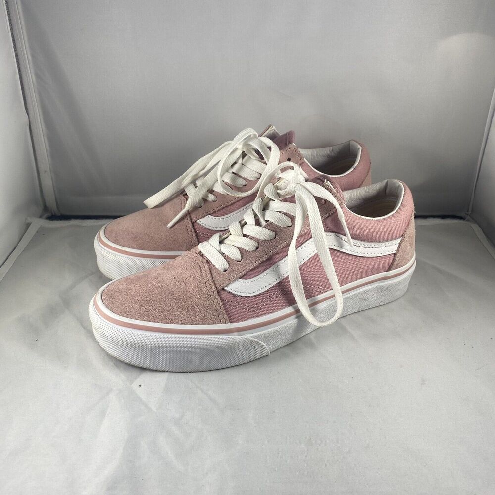 VANS Old Skool Blushing True White Skateboard Casual Shoes Women’s Size 5.5